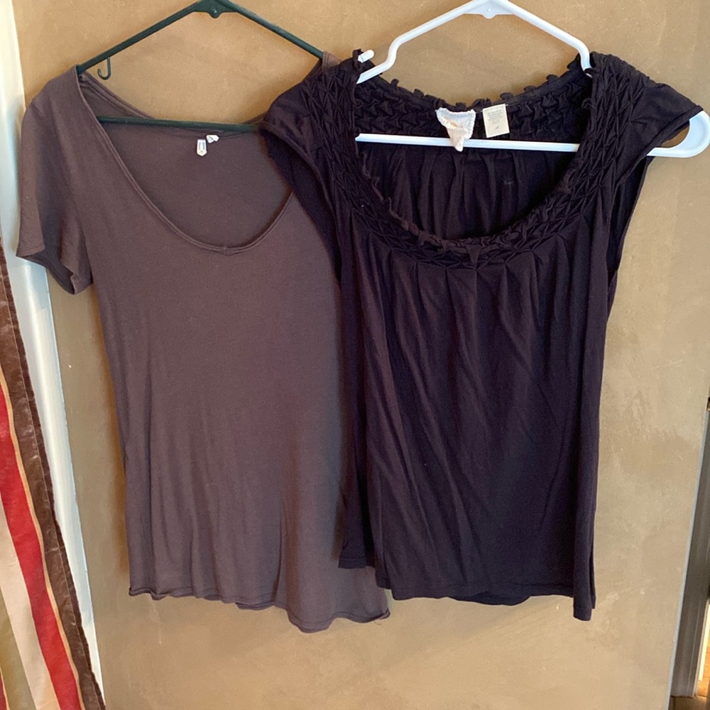 2 shirts from Anthropologie